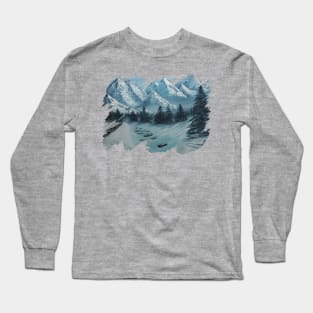 Winter In The Mountains Long Sleeve T-Shirt